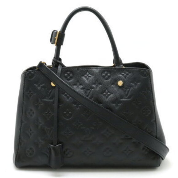 Louis Vuitton Empreinte Montaigne Shoulder Bag Black - Picture 1 of 9